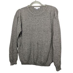 Geoffrey Beene Men’s Large Gray Knit Crewneck Sweater